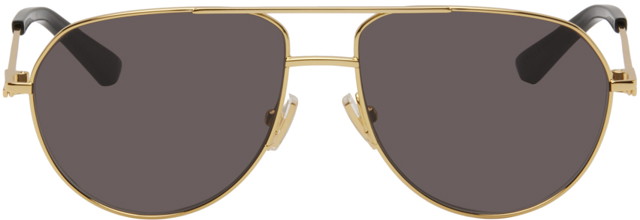 Napszemüveg Bottega Veneta Split Pilot Metal Sunglasses Bézs | BV1302S