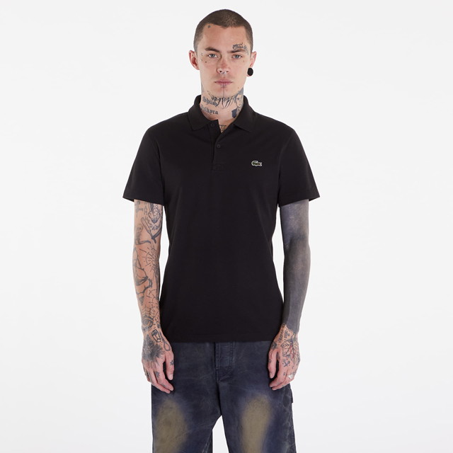 Póló Lacoste T-Shirt S/S Polo Black Fekete | DH0783 031