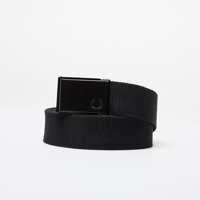 Övek Fred Perry Graphic Branded Webbing Belt Fekete | BT4412 V53