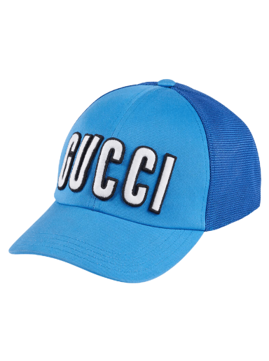 Kalapok Gucci Baseball Hat With Patch Kék | 701324 4HAOY 4969