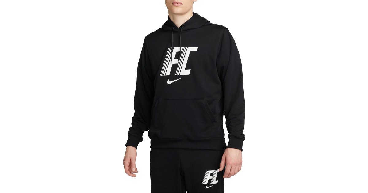 Sweatshirt Nike Dri-FIT FC Fleece Hoodie Fekete | dv9757-010, 1