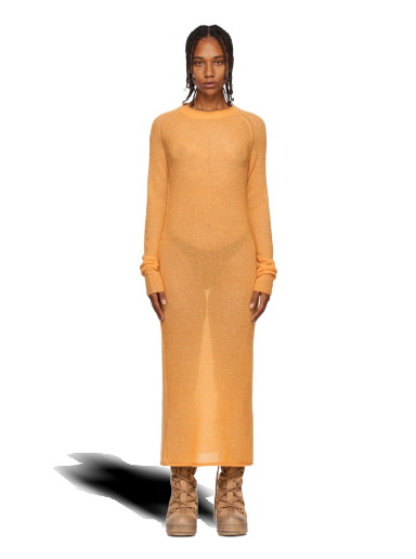 Ruha Acne Studios Metallic Thread Maxi Dress 
Narancssárga | A20438-