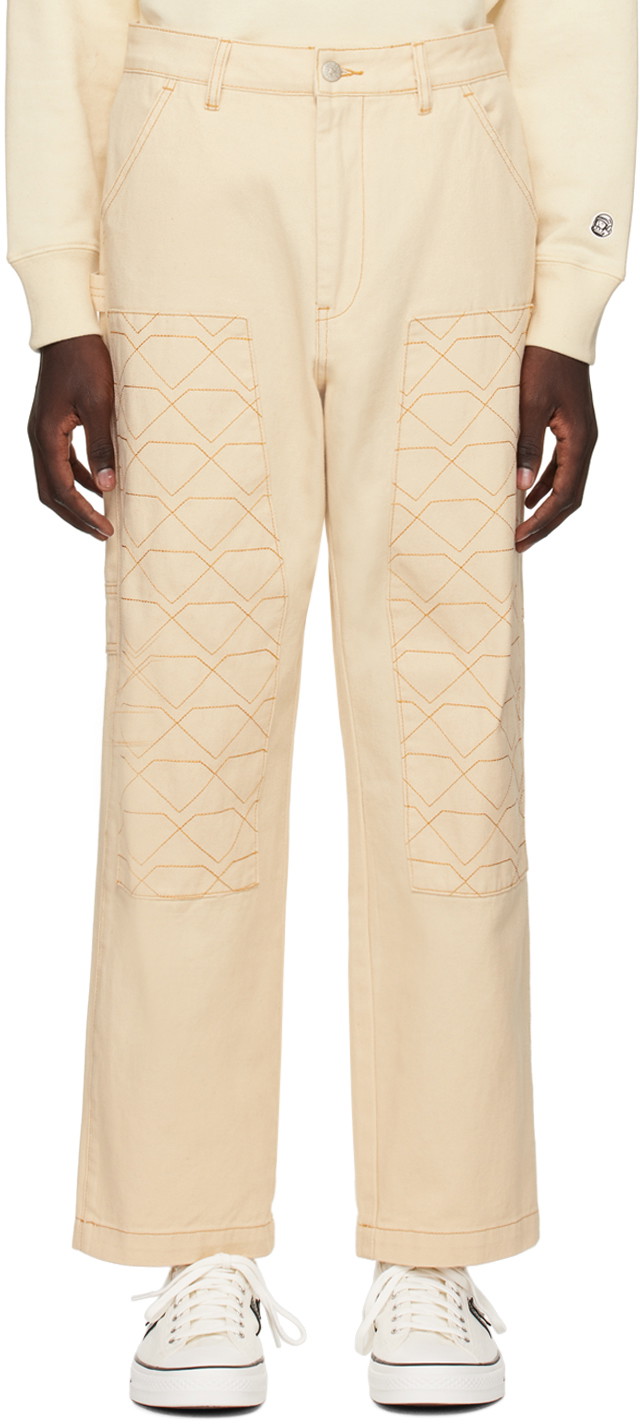 Nadrág BILLIONAIRE BOYS CLUB Diamonds & Dollars Trousers Bézs | B23414