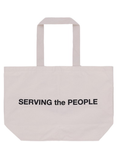 Vászontáskák Serving the People Logo Tote Bag Bézs | STPF22TOTE NATURAL