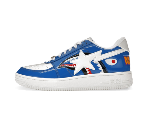 Sneakerek és cipők BAPE Sta Low "Color Block Shark Blue" Kék | 1G80191009 BLUE