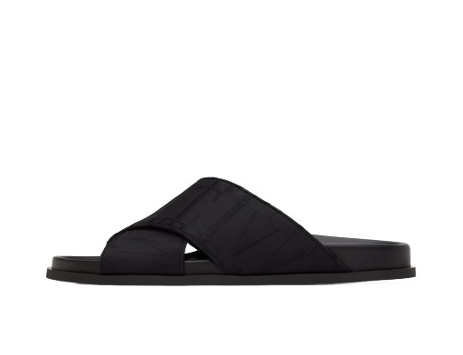 Sneakerek és cipők Valentino Garavani Jacquard Sandals "Black" Fekete | WY2S0E70HNB