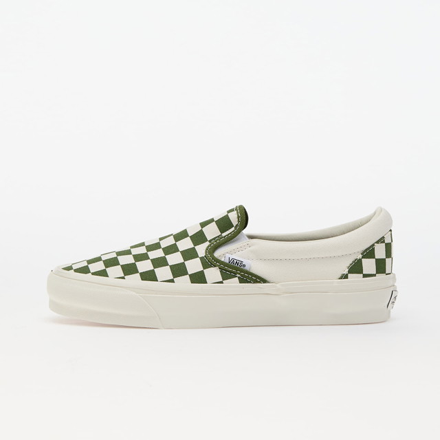 Sneakerek és cipők Vans Slip-On Reissue 98 LX Checkerboard Pesto Zöld | VN000CSECIB1