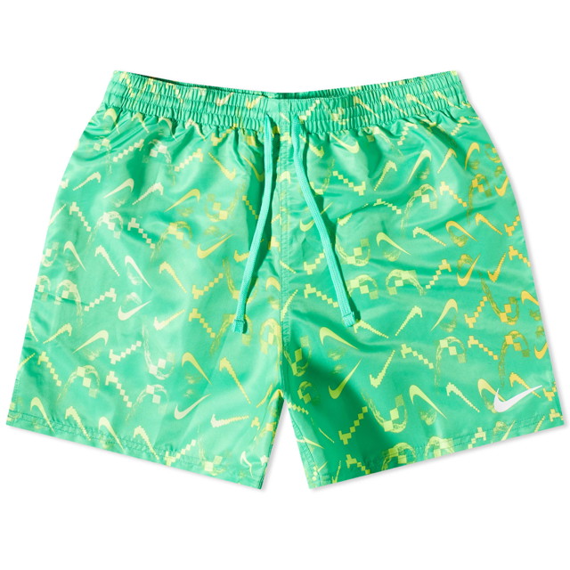 Fürdőruha Nike Digi Swoosh Ombre Lap 5" Shorts "Electric Algae" Zöld | NESSD517-380
