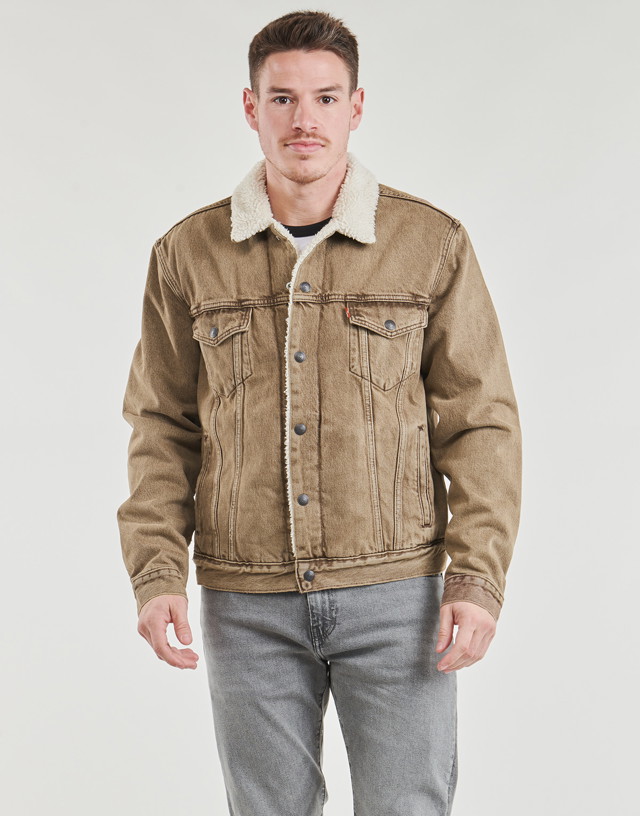 Dzsekik Levi's Type III Sherpa Trucker Jacket Bézs | 16365-0104