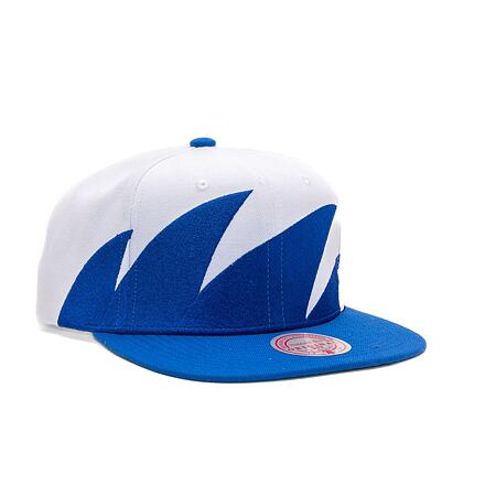 Kupakok Mitchell & Ness Branded Sharktooth Snapback Branded Blue / White Kék | HHSS5164-MNNYYPPPBLWH