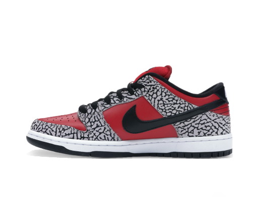 Sneakerek és cipők Nike SB Supreme x Dunk Low Premium Fire Red Cement 
Piros | 313170-600