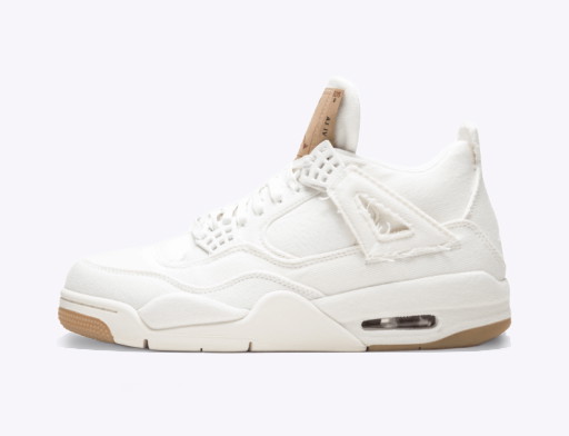 Sneakerek és cipők Jordan Levi's x Air Jordan 4 Retro ''White Denim'' Fehér | AO2571-100