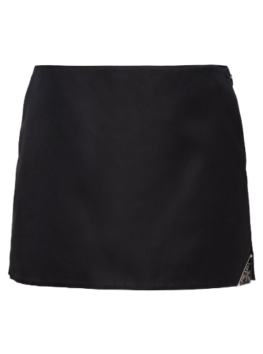Szoknya Prada Triangle Logo Mini Skirt Fekete | 21H939S2311WQ8