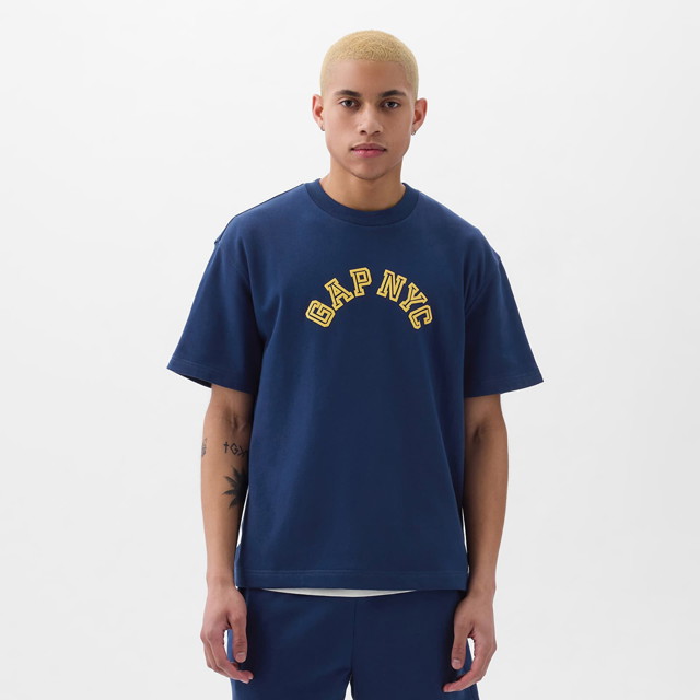 Shortsleeve Crew Neck Top Pangea Blue