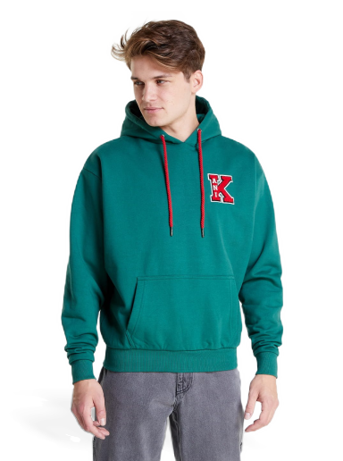 Sweatshirt Karl Kani Retro Patch Hoodie Zöld | KM223-049-1