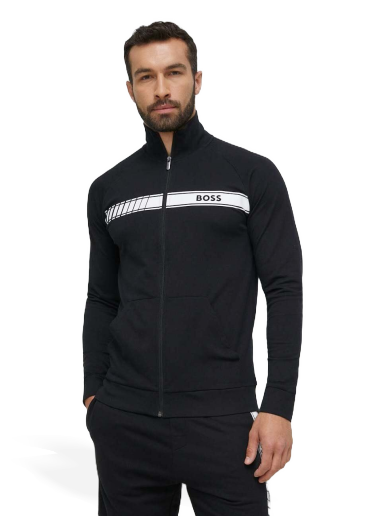 Sweatshirt BOSS Authentic Full Zip Jacket Fekete | 50496746