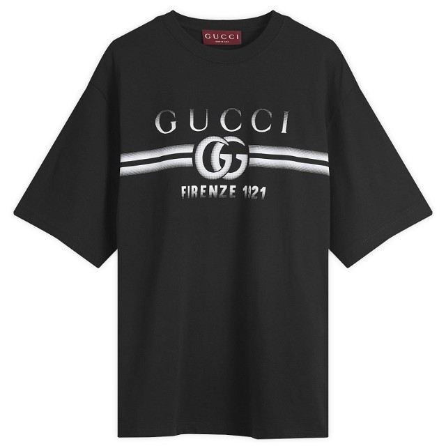 Póló Gucci Interlocking Logo T-Shirt Fekete | 785345-XJGKJ-1070