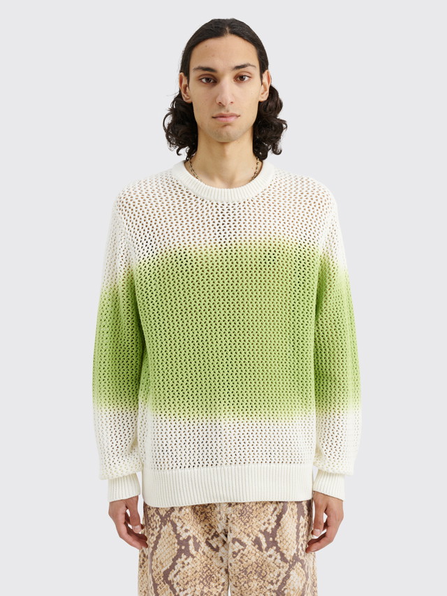 Pulóver Stüssy Pigment Dyed Loose Guage Sweater Zöld | 117105 18974