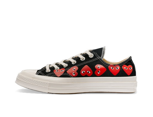 Sneakerek és cipők Converse Comme des Garcons x Chuck Taylor All Star 70 Ox PLAY "Multi-Heart Black" Fekete | A08149C/AZ-K126-001-1