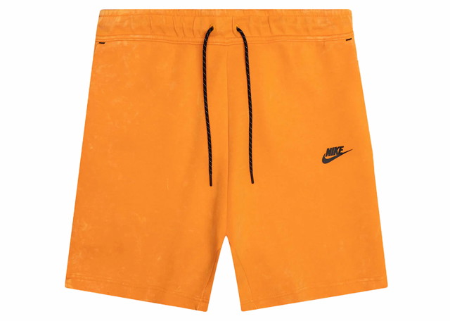Rövidnadrág Nike Sportswear Tech Fleece Washed Shorts Kumquat/Black 
Narancssárga | DM6519-886