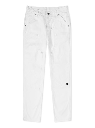 Nadrág BAPE Ape Head One Point Low Waist Work Pants White Fehér | 001PTJ302001L-WHT