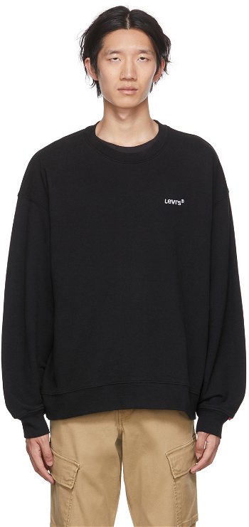 Levi's Black Embroidered Sweatshirt A0717-0000