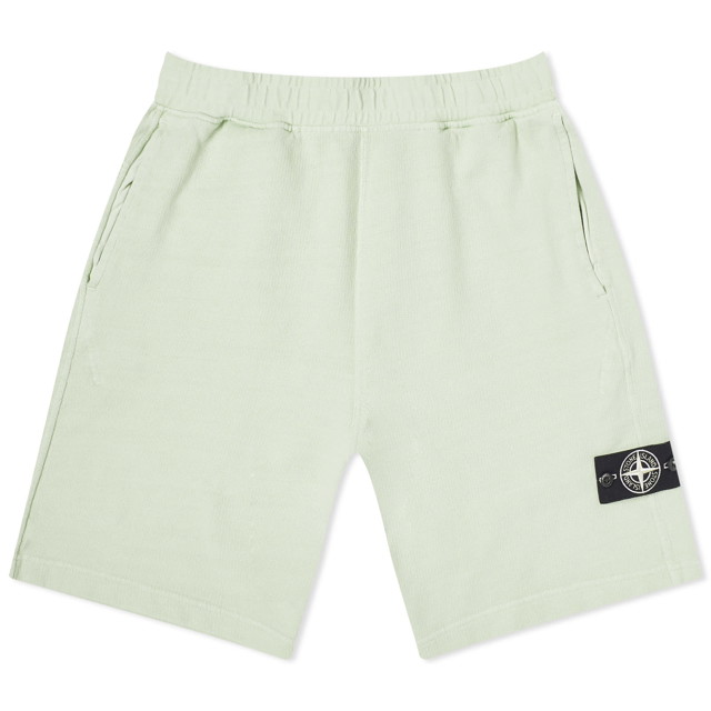 Rövidnadrág Stone Island Closed Loop Tinto Terra Sweat Shorts Zöld | 8015618T3-V0051