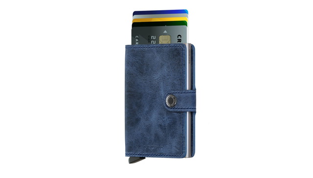 Pénztárca Secrid Secrid Miniwallet Vintage Blue Sötétkék | MV-Blue