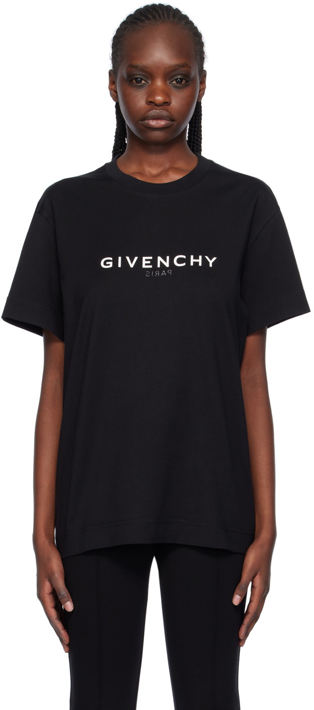 Póló Givenchy Reverse T-Shirt Fekete | BW707Z3Z5W001