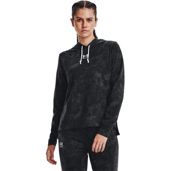 Under Armour Rival Terry Print Hoodie Black 1373035-001