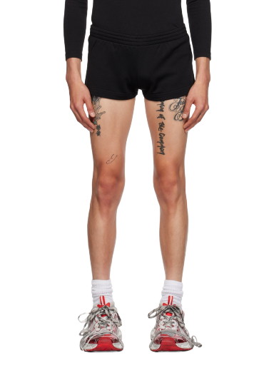 Rövidnadrág Balenciaga Black Drawstring Shorts Fekete | 767864-TMV15-1000