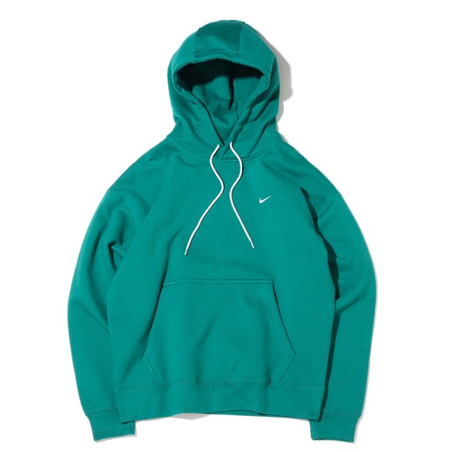 Sweatshirt Nike Lab Solo Swoosh Fleece Hoodie (Asia Sizing) Mystic Green Zöld | DA0316-340
