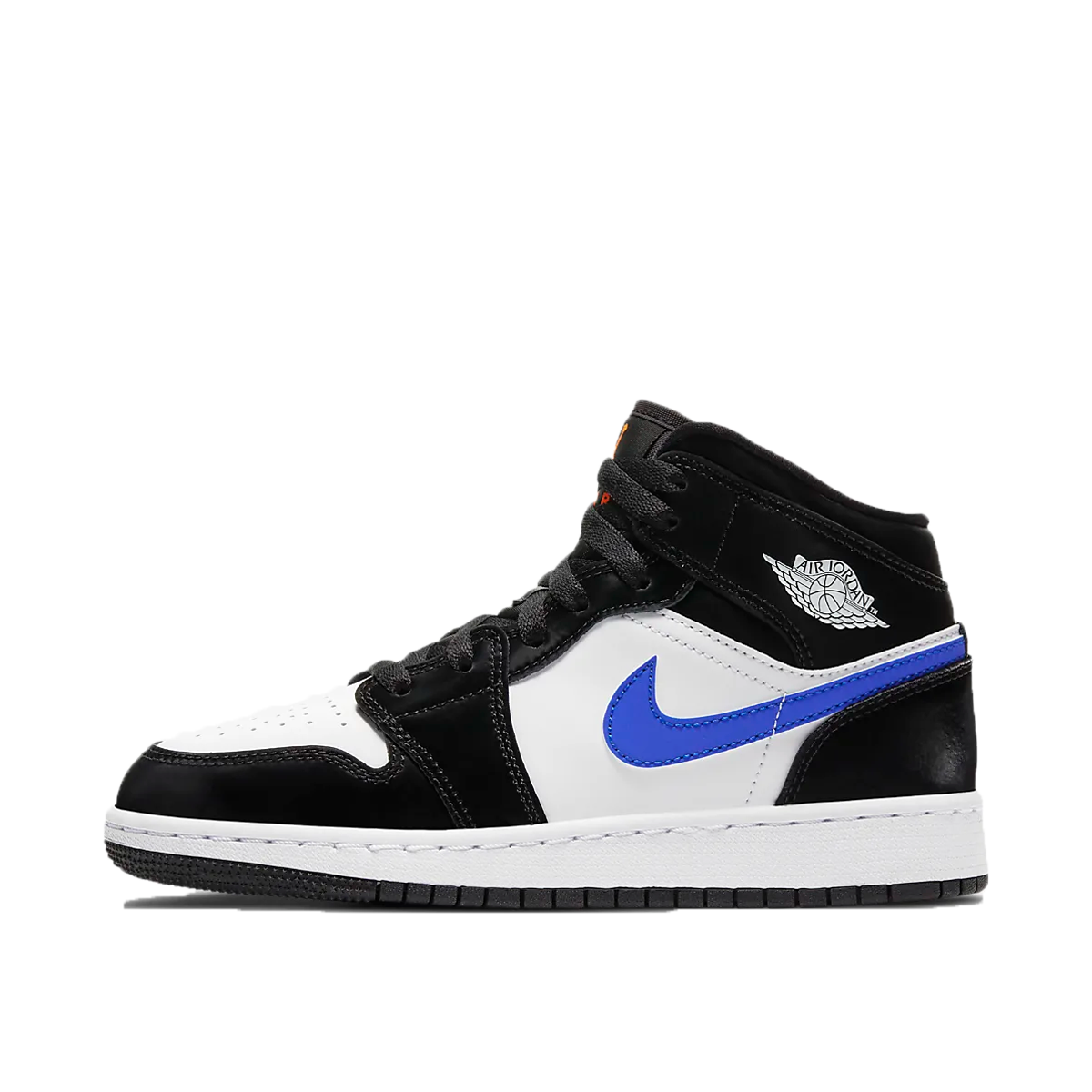 Sneakerek és cipők Jordan Air Jordan 1 Mid GS "Black Racer Blue" Fekete | 554725-084, 1