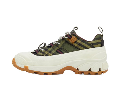 Sneakerek és cipők Burberry Check Arthur Sneakers 'Green & Burgundy' Zöld | 8043099