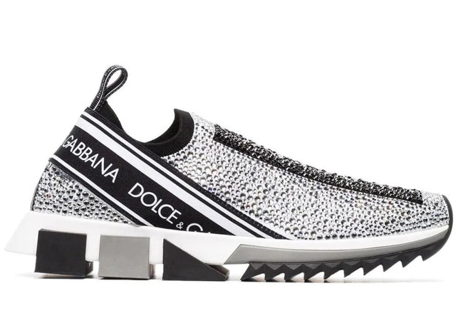 Sneakerek és cipők Dolce & Gabbana Sorrento Slip On Silver Crystal W Szürke | CK1644AZ1448V135