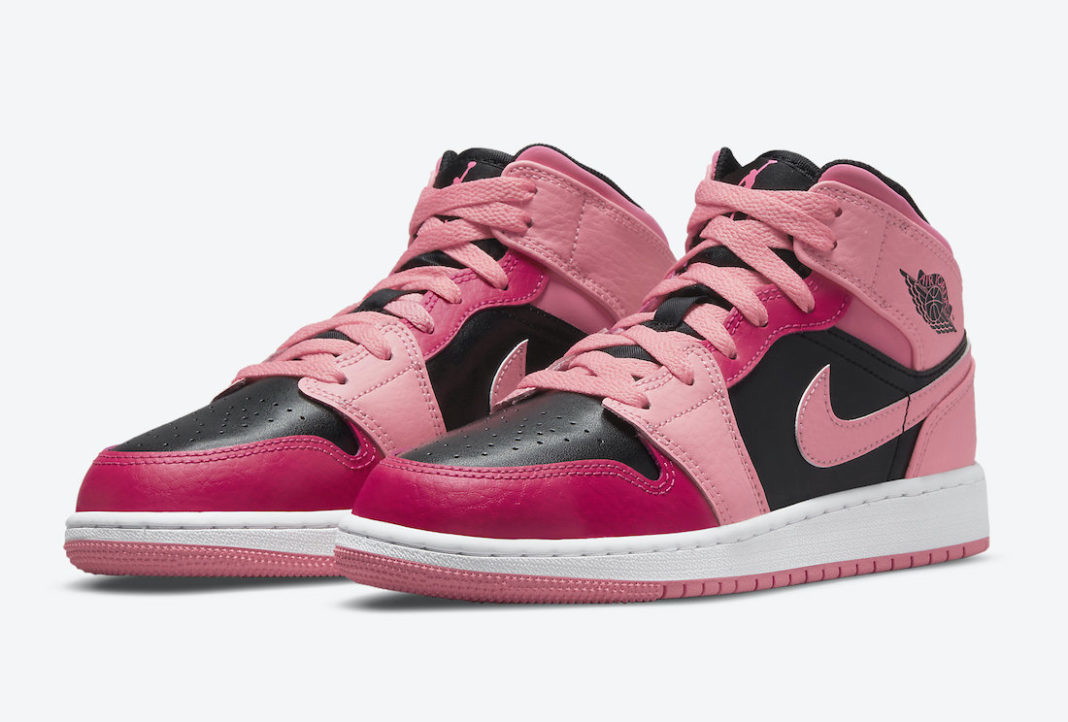 Sneakerek és cipők Jordan Air Jordan 1 Mid GS "Coral Chalk" Rózsaszín | 554725-662, 1