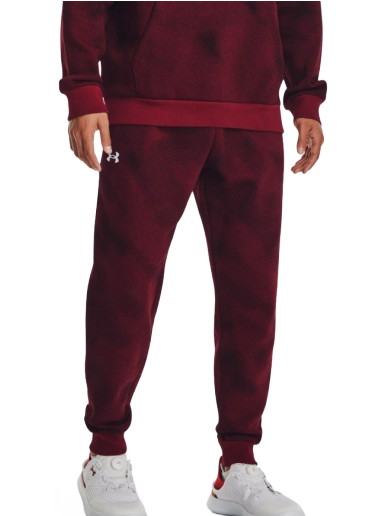 Nadrág és farmer Under Armour Kalhoty Rival Fleece Burgundia | 1379777-600