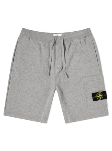 Rövidnadrág Stone Island Garment Dyed Sweat Short Szürke | 761564651-V0M64