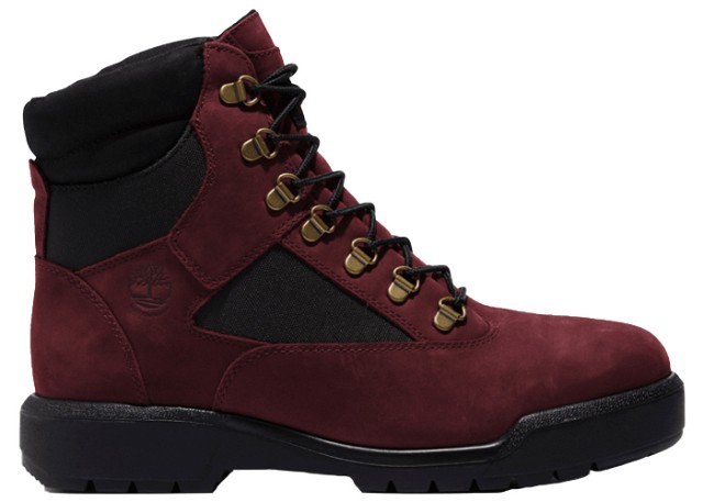 Sneakerek és cipők Timberland Field Boot Lace Up Waterproof Dark Port Burgundia | TB0A5W79-C60