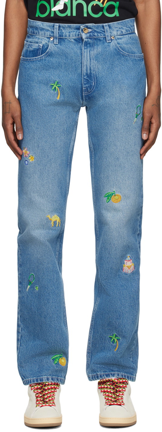 Farmer Casablanca Motif Jeans Kék | MPS24-TR-002-02