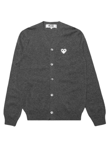 Pulóver Comme des Garçons PLAY V-Neck Cardigan Szürke | az n062 051 3