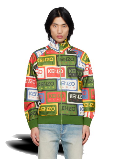 Sweatshirt KENZO Paris Labels Track Jacket Zöld | FD55SW4884IE