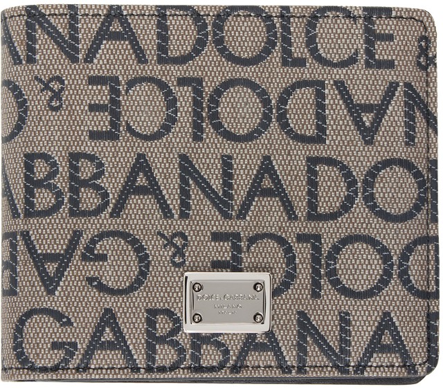 Pénztárca Dolce & Gabbana Brown & Black Jacquard Bifold Wallet Barna | BP1321AJ705