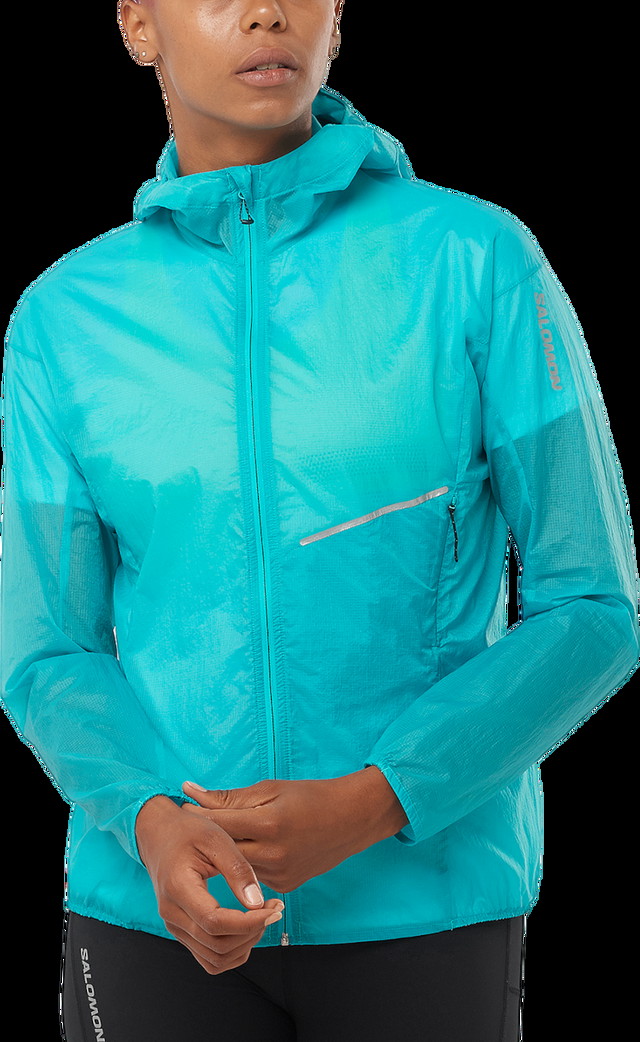 Dzsekik Salomon SENSE AERO WIND JKT W Türkizkék | lc2203700