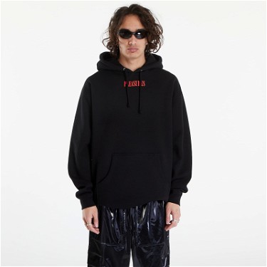 Sweatshirt Pleasures Vertical Hoodie Black Fekete | P24SU054 BLACK, 0