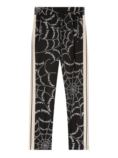 Nadrág Palm Angels Spider Web Classic Track Pant Fekete | PMCJ001F22FAB0061003