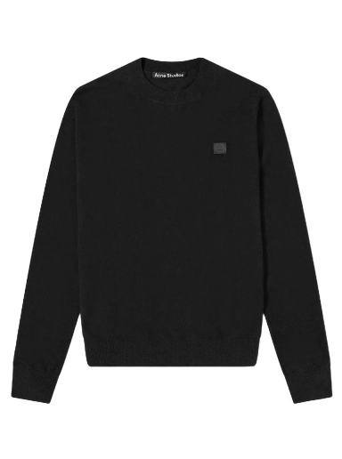 Sweatshirt Acne Studios Kalon New Face Crew Knit Fekete | C60042-900