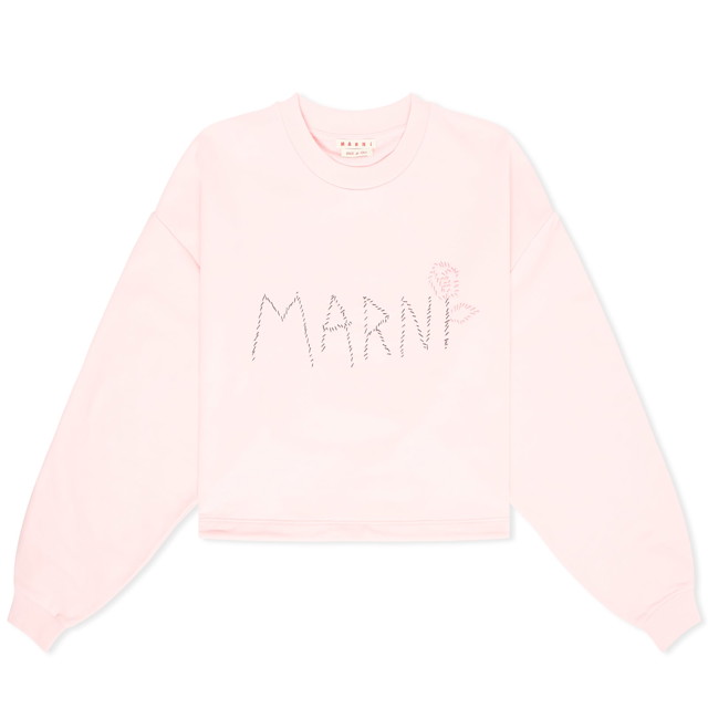 Sweatshirt Marni Casual Crew Rózsaszín | FLJE0198S1-00C16