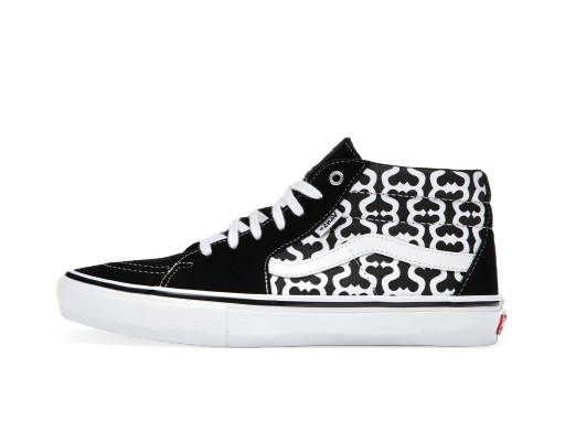 Sneakerek és cipők Vans Skate Grosso Mid Supreme Monogram S Logo Black Fekete | VN0A5KS15XH