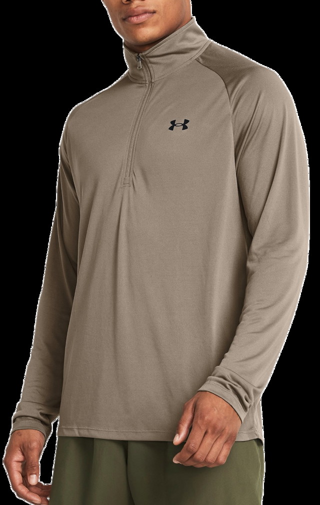 Póló Under Armour UA Tech 2.0 1/2 Zip Barna | 1328495-200